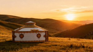 steel frame yurt