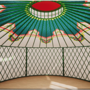 luxury steel mesh yurt model a