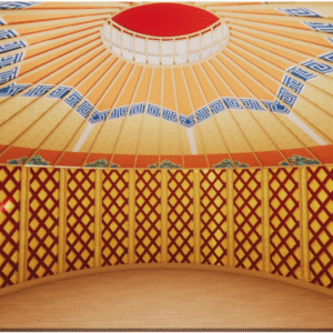 artistic bamboo yurt