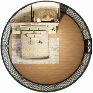 luxury steel mesh yurt model a