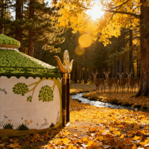 luxury steel mesh yurt model a1