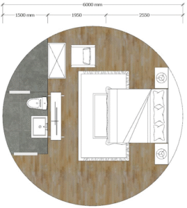 Luxury Single-Slope Steel&Bamboo (Model A) artistic bamboo yurt