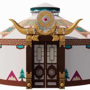 artistic bamboo yurt