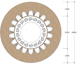 Luxury Single-Slope Steel & Bamboo (Model B) steel frame yurt