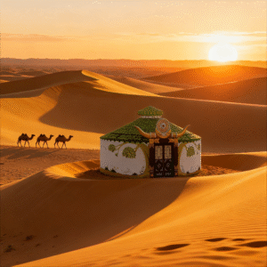 luxury steel mesh yurt model a