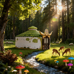 luxury steel mesh yurt model a