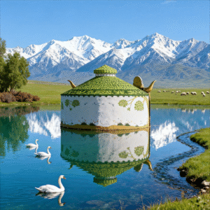 luxury steel mesh yurt model a