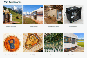 artistic bamboo yurt