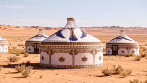 luxury double slope steel & bamboo (model a)