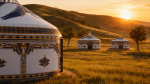 luxury double slope steel & bamboo (model a)