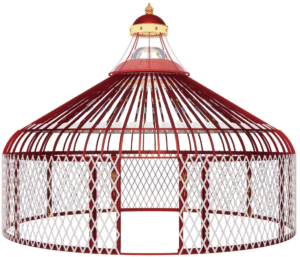 luxury double slope steel&bamboo(model c) style palace yurt