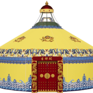 luxury double slope steel&bamboo(model c) style palace yurt