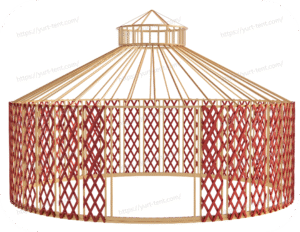 artistic bamboo yurt