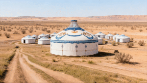 luxury double slope steel & bamboo (model b)