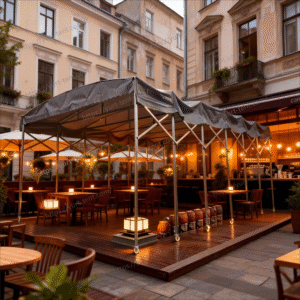 Push-pull tent push pull tent