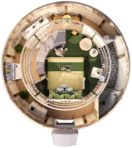 luxury two story loft yurt