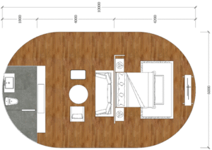 luxury oval shaped yurt