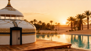 luxury two story loft yurt