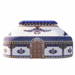 luxury oval shaped yurt